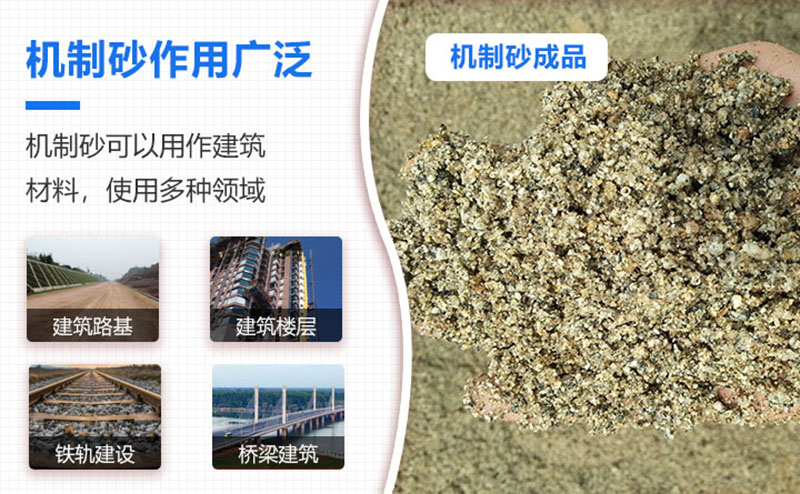 機(jī)制砂品級(jí)越來越高，用途也越來越廣泛